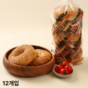 저스트베이글스 세서미맛 100%비건 무지방 저칼로리 NON GMO 원산지뉴욕, 12개, 113g