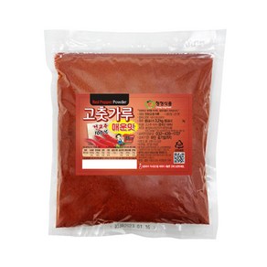 청정식품 HACCP 중국산 고운 고춧가루 중식용 떡볶이용 아주매운맛 1kg