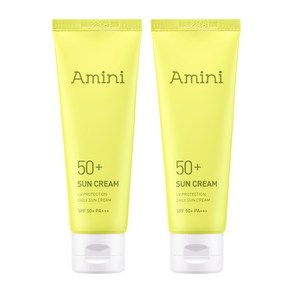 아미니 데일리 저자극 수분 선크림 50ml(SPF50+), 50ml, 2개