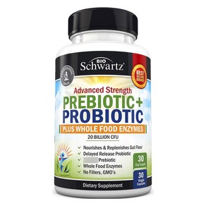 바이오슈바르츠 Pebiotic + Pobiotic 베지 캡슐, 1개, 30정