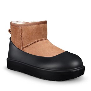 FLEX BOOT GUARD UGG 부츠와 호환 방수 실리콘 고무 신발 커버 재사용 가능한 업그레이드 오버슈즈 여성 남성용 미끄럼 방지 세탁 가능 S(여성 7-9) 체스, 미드나잇 블랙, 1개