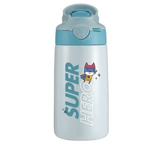 씰레 슈퍼맨 스테인리스 스틸 물병, 그린, 400ml, 1개