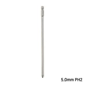 롱 십자 드라이버 비트 200mm 1개 3mm 4mm 4.5mm 5mm 6mm PH1 PH2 드릴 자석 전동 드릴 수공구, 롱 십자 드라이버 비트 200mm 5.0mm PH2