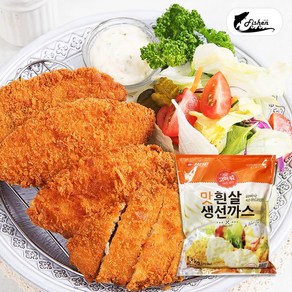 피쉬앤 담백 흰살 생선까스 1.2kg 냉동, 1개