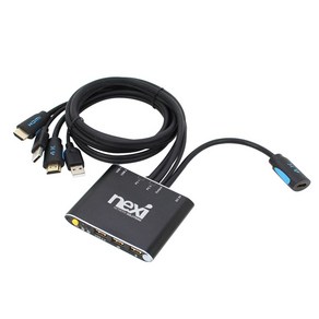 넥시 HDMI KVM 스위치 2포트, NX-KVM02H, 1개