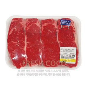 코스트코 미국산 소고기 채끝 스테이크용 [아이스박스], 2kg, 1개