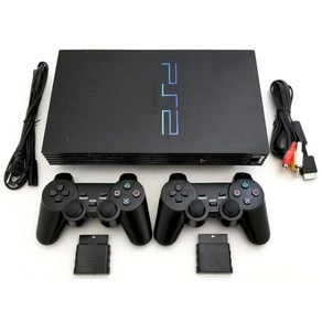 소니 PS2 게임 시스템 게이밍 콘솔 무선 컨트롤러 2개 포함 플레이스테이션-2 블랙 (갱신), 소니 PS2 게임 시스템 게이밍 콘솔, 무선 컨트롤러