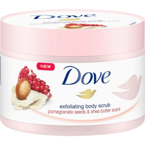 도브 Dove 바디 스크럽 석류 & 시어버터 225ml, 1개