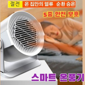 독일 기술 가정용 난방 꿀템 팬 히터 스마트 온풍기 전기 난로 사무실 발난로 발히터 미니 101861, 220v, 화이트