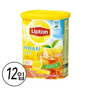 립톤레몬아이스티907g(사각통) x12, 907g, 1개입, 12개