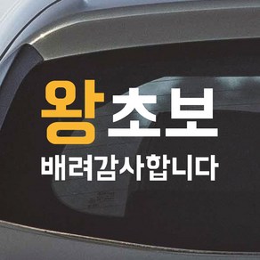 모노먼트 초보운전 왕초보 스티커 배려감사합니다 NB-062