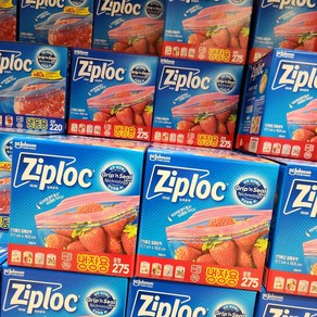 Ziploc 지퍼락 스마트지퍼백 중형 냉장 275개입, 1세트