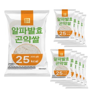 빼빼곤약 알파발효곤약쌀 200g x 10팩 (100g당 12.5kcal)