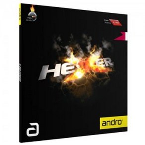 [ANDRO] 안드로 헥서(HEXER) 평면러버, BLACK 2.1mm, 1개