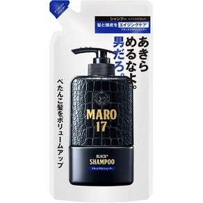 일본직발송 6. MARO17 블랙 플러스 샴푸 리필 젠틀민트 향기 300ML 남성 스컬프 볼륨 업 흑발 케어 B0BHH5, One Size, One Colo, 1개