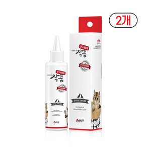 RePet 강아지 고양이 인공눈물 안약 눈세정제 안구세정제 동물의약외품, 2개, 120ml