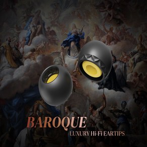 [ELETECH] 엘레텍 BAROQUE 바로크 이어팁 하이파이 럭셔리 이어팁, Lage, 1개