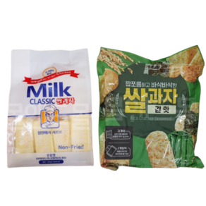 밀크클래식 쌀과자 + 쌀과자 김맛 (총2봉), 2개