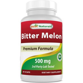 Best Naturals 베스트네츄럴스 여주 효능 500mg Non-GMO Bitter Melon (90 캡슐)