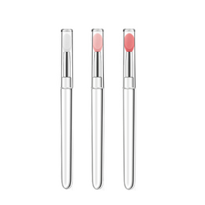 립브러시 다용도 실리콘 립 브러쉬 택 1, 진핑크, 1개