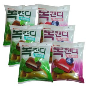 목캔디 허브민트 217g x 3p + 믹스베리 217g x 3p, 1.302kg, 1세트