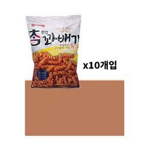 아리랑 한입 참 꽈배기 320g(한박스) / 꽈배기스낵 군것질 옛날과자, 320g, 10개