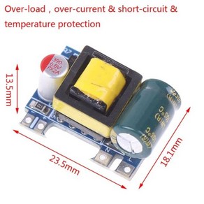 1PCS 미니 AC-DC 110V 120V 220V 230V 5V 12V 변환기 보드 모듈 전원 공급 장치 도매