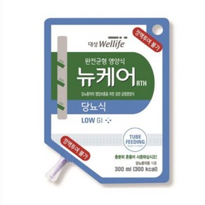 대상웰라이프 뉴케어 당뇨식 RTH 파우치 경관주입세트 40개 포함, 300ml