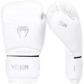 베넘 복싱 글러브 Venum 경쟁자 권투 장갑 102286, Contende 1.5, 14 oz, White/Silve