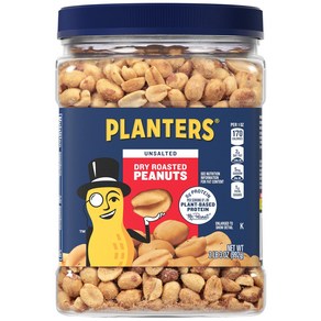 Plantes Unsalted Dy Roasted Peanuts 35 Ounce, 992g, 1개