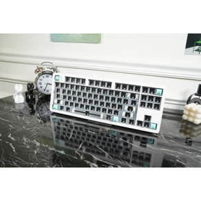 QSENN Q104 DIY KIT 104키 풀배열 가스켓 유무선 기계식 키보드 베어본, 제조사축, Q104 베어본, 화이트