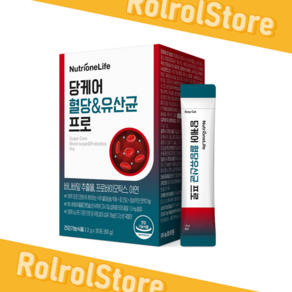 뉴트리원 정우성 당케어 혈당 & 유산균 프로바이오틱스 30포 1팩 (60g) 곡물맛 제로슈가, 60g, 1개