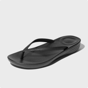 [국내매장정품] 핏플랍 FITFLOP 아이쿠션 에고노믹 쪼리 블랙 E54-090 Black