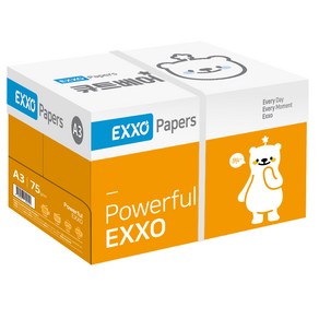 eTV 엑소 큐트베어 A3 복사용지(A3용지) 75g 2500매 1BOX