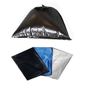 [비닐어게인] 100리터 재활용 비닐봉투 100L 평판 쓰레기봉투 청색 투명 검정 흰색, 25장