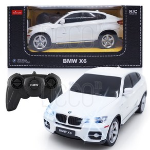 1:24 라스타 RC카 BMW X6 라이트 무선조종 알씨카 미니카, 24라스타RC카(라이트BMWX6), 1개