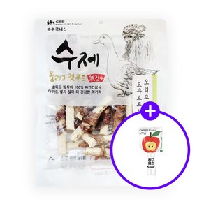 수제올리고펫푸드 국내산 무첨가 수제간식 요구르트스틱 오리고기말이 125g, 1개