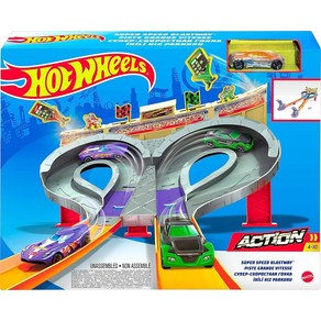 Hot Wheels 슈퍼 스피드 블라스트웨이 듀얼 트랙 레이싱 만 6세 이상용