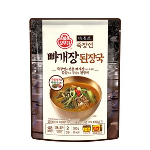 오뚜기 죽장연 빠개장 된장국, 6개, 500g