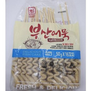 부산어묵 빅사각꼬치어묵 사조대림 800g(50g x 16ea) 냉동, 800g, 1개