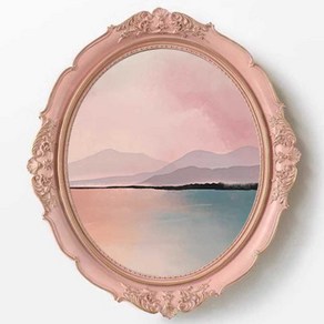 그림 액자 북유럽 인테리어 엔틱 빈티지 거실 유화 꽃, D, 1개