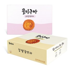 꿀이구마 호박약과 600g x 꿀약과 600g 세트