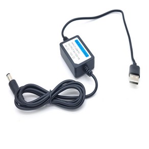 USB 승압 컨버터 전원케이블 12V 커넥터 5V 2A 5.5 / 2.1 출력단자 BOOST CABLE, 1개