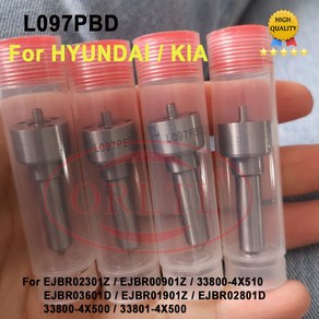 기아 4PCS L097PBD 커먼 레일 인젝터 노즐 디젤 분무기 현대 테라칸 33800-4X500 EJBR02801D EJBR00901Z, L097PBD 4PCS, 4개