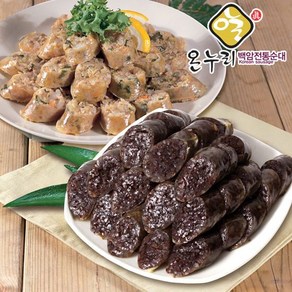 [백암전통순대]찰순대1kg + 백순대 1kg, 2개, 1kg