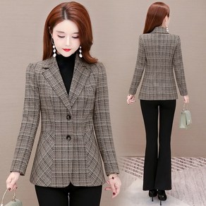 봄. 가을 여성용 중년 정장 재킷