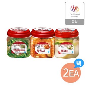 종가집 종가 김치1.2kg(백열무물/동치미/맛김치) 3종 택 2개