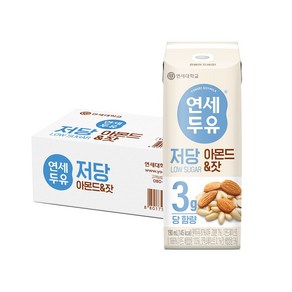 연세두유 저당두유 아몬드 잣, 24개, 190ml