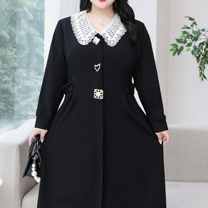 A라인 빅사이즈 가을 원피스 4XL~8XL B819