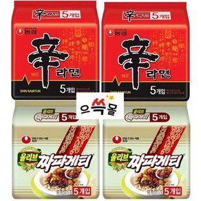 농심짜파게티 20개 + 농심신라면 20개, 1세트, 농심 신라면 멀티 5개입X4멀티